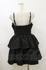 画像2: DearMyLoveRose / レースアップティアードキャミワンピース LL ブラック H-26-06-12-1068-LO-OP-NS-ZH (2)