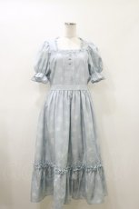 画像1: m petit by misako / AOKハナガラスクエアワンピース M サックス H-26-06-12-1078-LO-OP-NS-ZH (1)