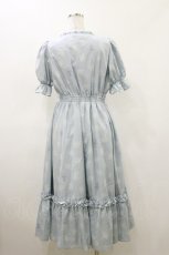 画像2: m petit by misako / AOKハナガラスクエアワンピース M サックス H-26-06-12-1078-LO-OP-NS-ZH (2)