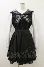画像1: LIZ LISA / レースエプロン風カシュクールワンピース 0 ブラック H-26-06-12-1080-LO-OP-NS-ZH (1)
