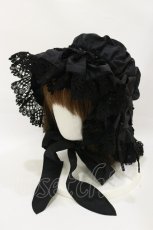 画像1: BABY,THE STARS SHINE BRIGHT / champetre fleurieマザーボンネット  ブラック H-26-06-12-1012-BA-AC-NS-ZH (1)