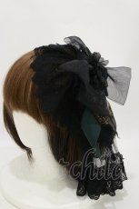 画像1: ALICE and the PIRATES / Vampire Dollヘッドドレスカチューシャ  グリーン/ブラック H-26-06-12-1017-PA-AC-NS-ZH (1)