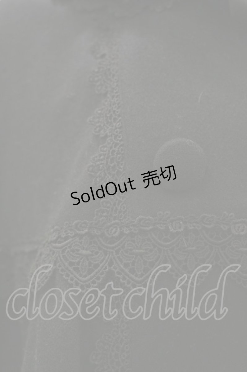 画像4: Innocent World / ユリ紋章のクラシカルマント Free ブラック H-26-06-12-1024-IW-CO-NS-ZH (4)