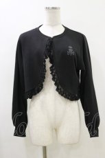 画像1: m petit by misako / MSKバラBフリルボレロ M ブラック H-26-06-12-1025-LO-TO-NS-ZH (1)