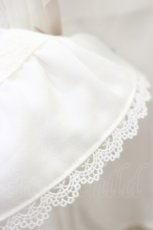 画像5: DearMyLove / ハートビジューリボンオフショル風レースブラウス 3L 白/ピンク H-26-06-12-1036-GO-BL-NS-ZH (5)