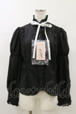 画像1: Eri Aino's collaboration / シャーロットの水曜日ブラウス M ブラック H-26-06-12-1038-LO-BL-NS-ZH (1)