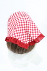 画像4: Emily Temple cute / Churrosリバーシブルバブーシュカ  レッド/レッドギンガム リバーシブル H-26-06-12-001-ET-AC-NS-ZH (4)