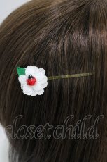画像2: Emily Temple cute / Ladybug ヘアピン  白 H-26-06-12-016-ET-AC-NS-ZH (2)