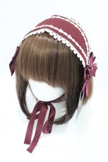 画像1: Innocent World / 英国の花園ヘッドドレス  ボルドー H-26-06-12-002-IW-AC-NS-ZH (1)