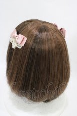 画像2: Innocent World / IWレースツインリボンクリップ  ピンク H-26-06-12-018-IW-AC-NS-ZH (2)