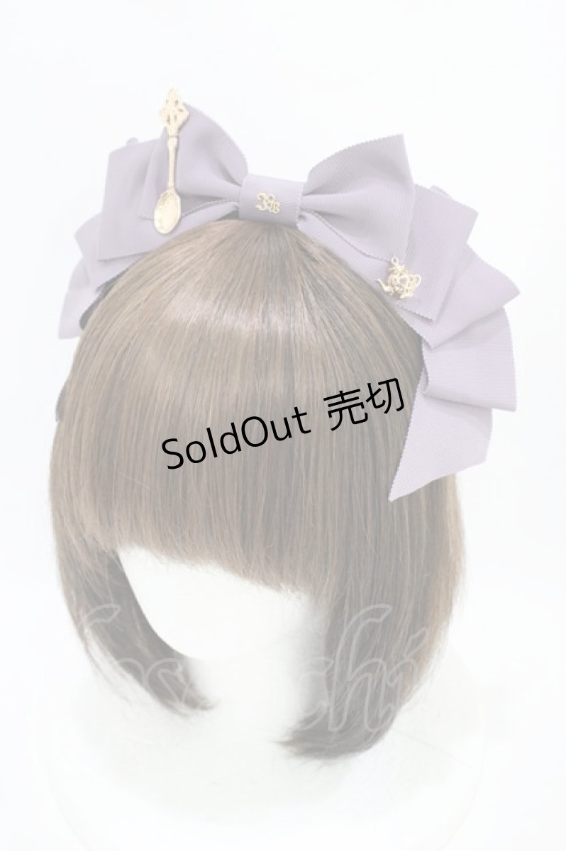 画像1: Innocent World / スプーンとポットのカチューシャ  Grayish Violet H-26-06-12-023-IW-AC-NS-ZH (1)