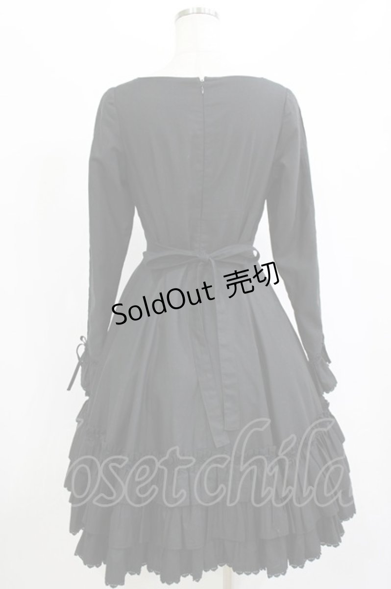 画像3: Victorian maiden / シュゼットフリルワンピース Free ブラック H-26-06-13-008-CL-OP-NS-ZH (3)