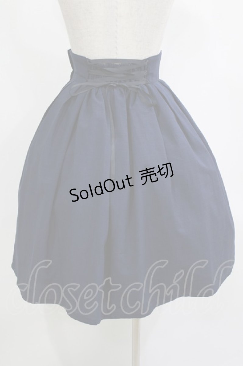 画像3: Innocent World White / 編み上げタックスカート M/55cm丈 ネイビー H-26-06-13-015-IW-SK-NS-ZH (3)