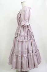 画像2: Chalmiere / フリルロングワンピース M ピンク H-26-06-13-020-AX-OP-NS-ZH (2)