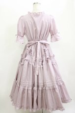 画像3: Chalmiere / フリルロングワンピース M ピンク H-26-06-13-020-AX-OP-NS-ZH (3)