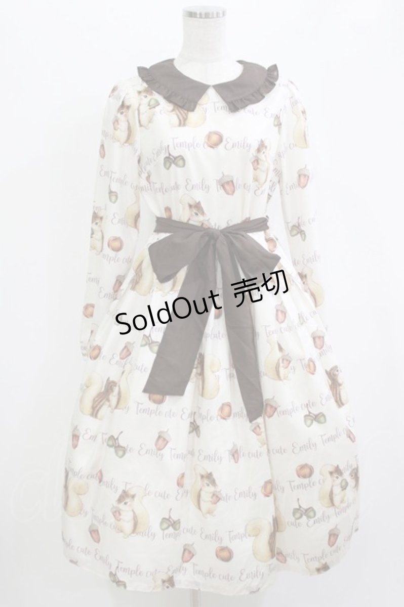 画像1: Emily Temple cute / Chipmunk ワンピース M アイボリー H-26-06-13-003-ET-OP-NS-ZH (1)