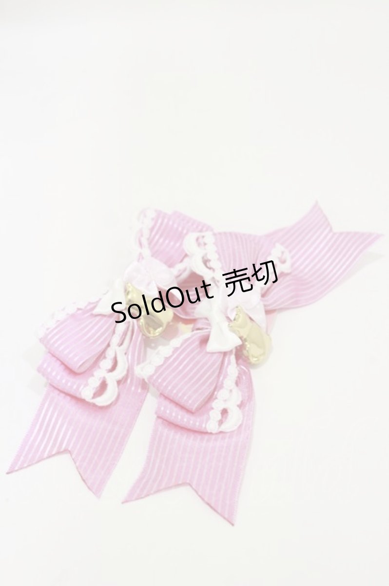 画像1: BABY,THE STARS SHINE BRIGHT / Soiree Au Chat Noirリボンクリップ  ピンク H-26-06-14-055-BA-AC-NS-ZH (1)