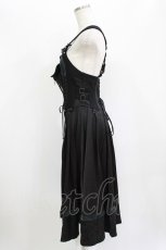 画像2: Ozz oneste / 薔薇刺繍オーバービスチェ  黒 H-26-06-15-031-OO-OP-AK-ZH (2)