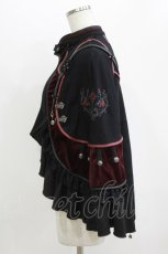 画像2: Ozz oneste / 薔薇刺繍切替ケープマント  黒 H-26-06-15-034-OO-JA-AK-ZH (2)
