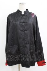 画像1: KRY CLOTHING / NIHAO2トップス  黒×赤 H-26-06-15-039-PU-TO-AK-ZH (1)