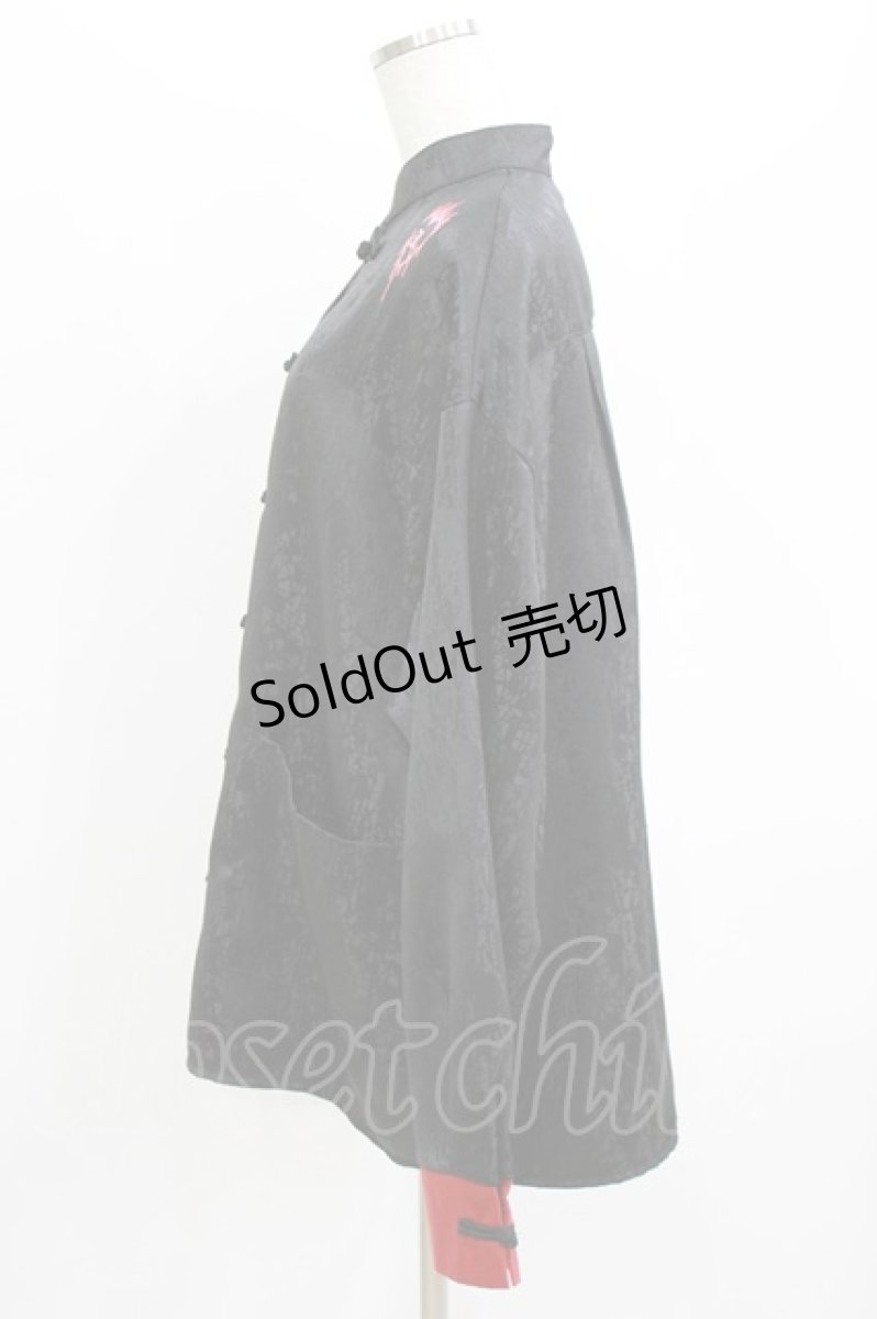 画像2: KRY CLOTHING / NIHAO2トップス  黒×赤 H-26-06-15-039-PU-TO-AK-ZH (2)