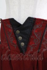 画像5: Ozz oneste / 薔薇刺繍サス付きショートパンツ  赤 H-26-06-15-046-OO-PA-AK-ZH (5)