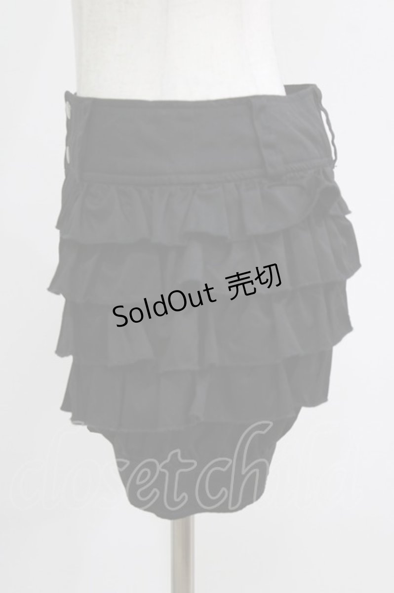 画像2: PEACE NOW / フリルショートパンツ M 黒 H-26-06-15-047-PU-PA-AK-ZH (2)