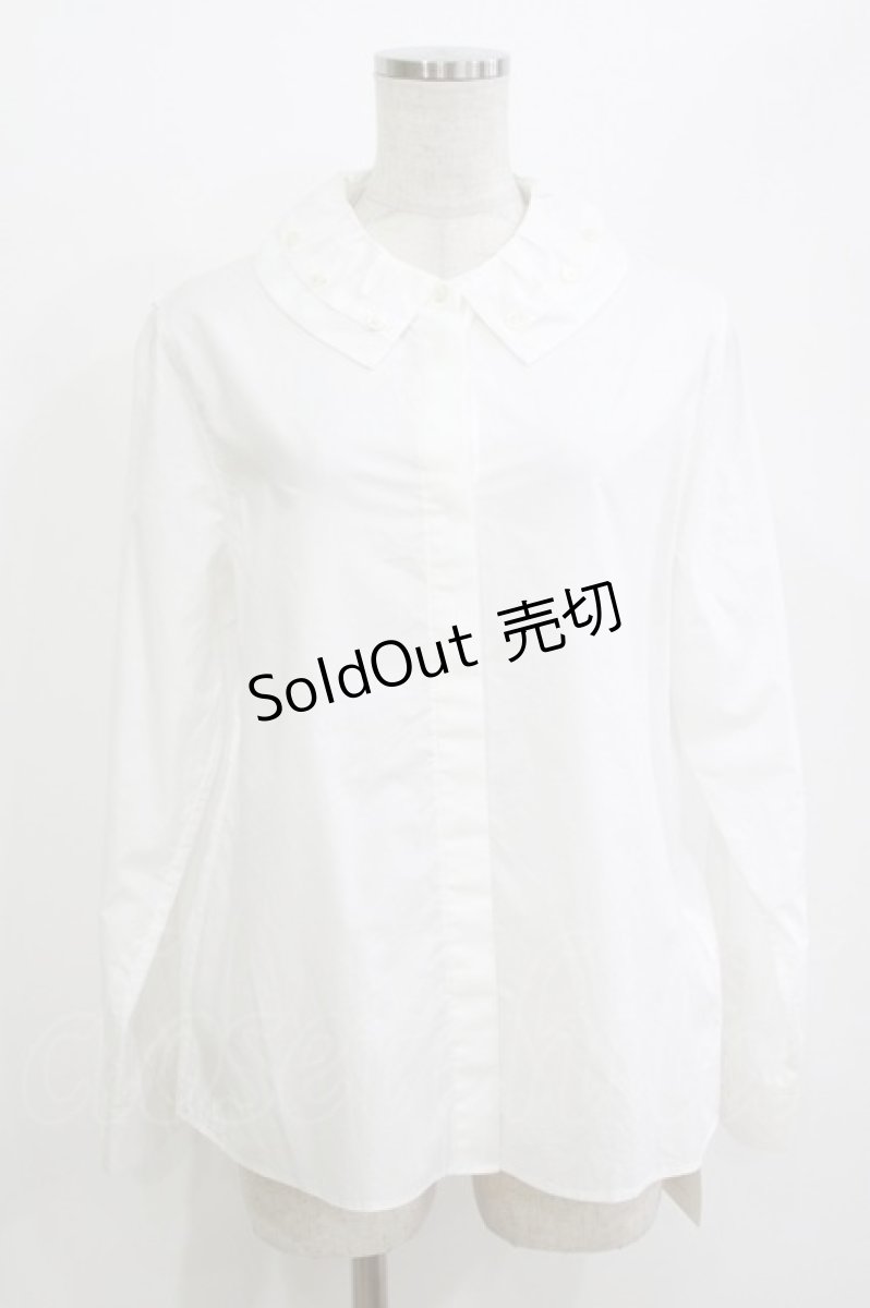 画像1: Jane Marple Dans Le Salon / Button collar shirt M オフ H-26-06-15-058-JM-BL-AK-ZH (1)
