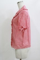 画像2: Emily Temple cute / ギンガムブラウス  レッド H-26-06-15-062-ET-BL-AK-ZH (2)