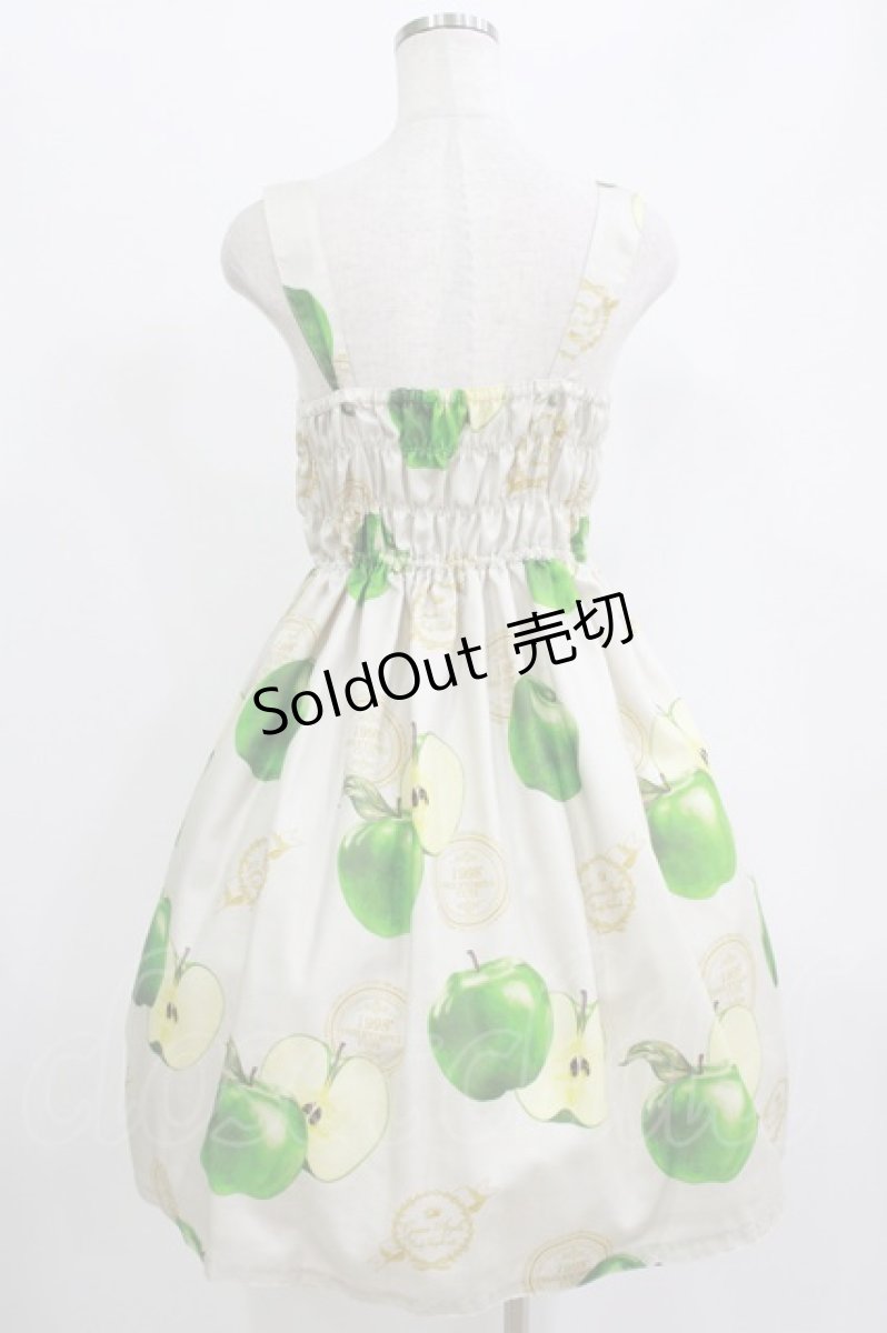 画像3: Emily Temple cute / Apple Stampノースリーブワンピース  グリーンアップル H-26-06-15-006-ET-OP-AK-ZH (3)