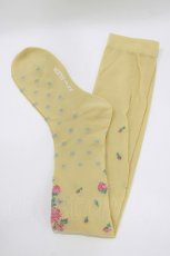 画像1: Jane Marple / Strawberries and flowersオーバーニー  french mustard H-26-06-15-072-JM-ZA-AK-ZH (1)