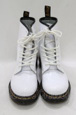 画像1: Dr.Martens （Getta Grip） / 8ホールブーツ UK4 白 H-26-06-15-080-PU-SH-AK-ZH (1)