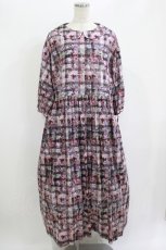 画像1: Jane Marple Dans Le Salon / Archive Gingham gather dress M ラベンダー H-26-06-15-009-JM-OP-AK-ZH (1)