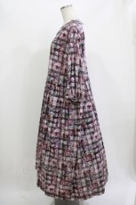 画像2: Jane Marple Dans Le Salon / Archive Gingham gather dress M ラベンダー H-26-06-15-009-JM-OP-AK-ZH (2)