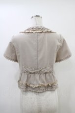 画像2: axes femme / バックリボンボレロ M ベージュ H-26-06-16-059-AX-TO-NS-ZH (2)