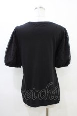 画像2: HELL CAT PUNKS / ハートプリントTシャツ M ブラック H-26-06-16-064-PU-TS-NS-ZH (2)