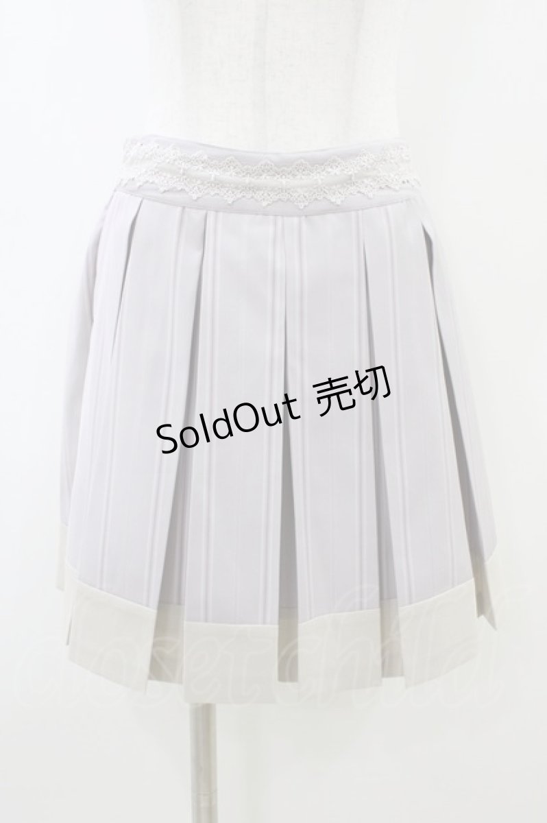 画像1: axes femme POETIQUE / ストライププリーツキュロット M ラベンダー H-26-06-16-015-AX-PA-NS-ZH (1)