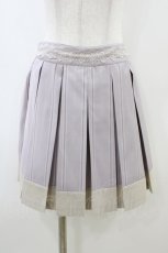 画像1: axes femme POETIQUE / ストライププリーツキュロット M ラベンダー H-26-06-16-015-AX-PA-NS-ZH (1)