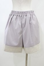 画像2: axes femme POETIQUE / ストライププリーツキュロット M ラベンダー H-26-06-16-015-AX-PA-NS-ZH (2)