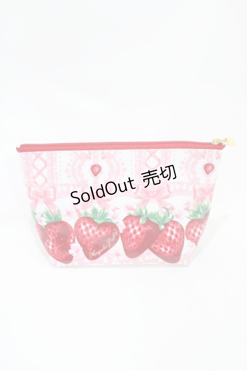 画像1: Angelic Pretty / Decoration Strawberryポーチ  白 H-26-06-16-002-AP-ZA-NS-ZH (1)