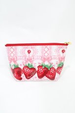 画像1: Angelic Pretty / Decoration Strawberryポーチ  白 H-26-06-16-002-AP-ZA-NS-ZH (1)