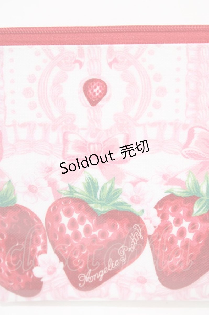 画像2: Angelic Pretty / Decoration Strawberryポーチ  白 H-26-06-16-002-AP-ZA-NS-ZH (2)