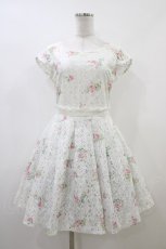 画像1: LIZ LISA / 花柄レースワンピース 0 白 H-26-06-16-028-LO-TO-NS-ZH (1)