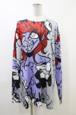 画像1: NieR Clothing / プリントLONG CUTSEW F グレー H-26-06-17-033-PU-TO-AK-ZH (1)