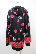 画像2: NieR Clothing / 総柄ZIPパーカー F 黒 H-26-06-17-038-PU-TO-AK-ZH (2)