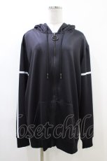 画像1: NieR Clothing / 総柄ZIPパーカー F 黒 H-26-06-17-045-PU-TO-AK-ZH (1)