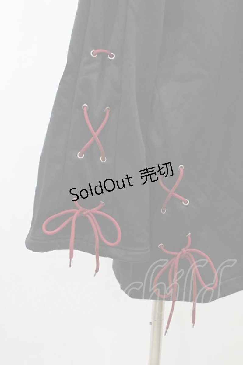画像3: NieR Clothing / プリントZIPパーカー  黒×赤 H-26-06-17-049-PU-TO-AK-ZH (3)