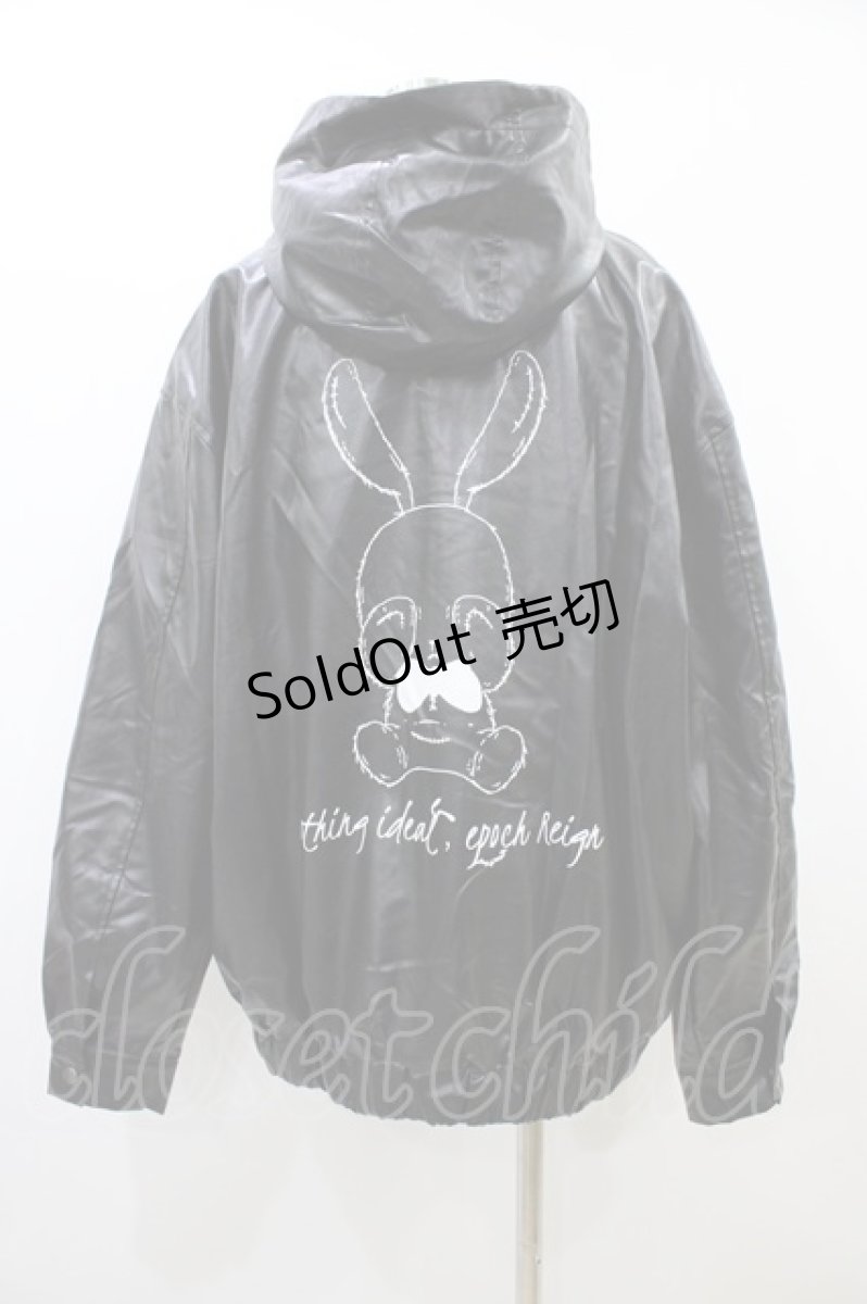 画像2: NieR Clothing / フェイクレザージャケット F 黒 H-26-06-17-052-PU-JA-AK-ZT076 (2)