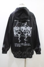 画像2: NieR Clothing / プリントZIPパーカー  黒 H-26-06-17-053-PU-TO-AK-ZH (2)