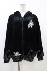 画像1: NieR Clothing / ふわもこプルパーカー  黒 H-26-06-17-054-PU-TO-AK-ZH (1)